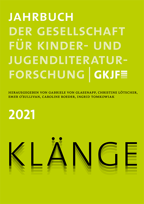 Cover Jahrbuch 2021 zum Thema Klänge in Hellgrün.